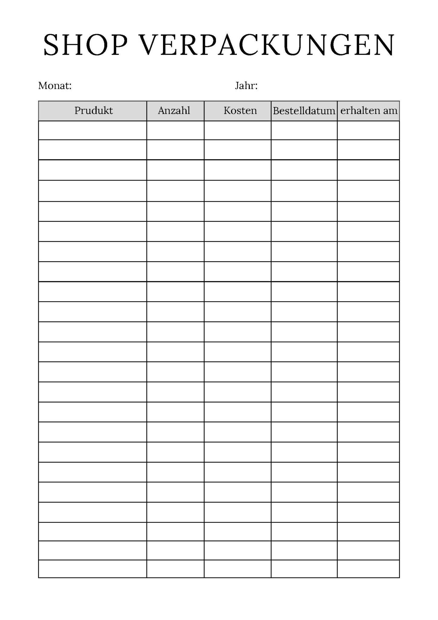 Online Shop Planer – Bild 13