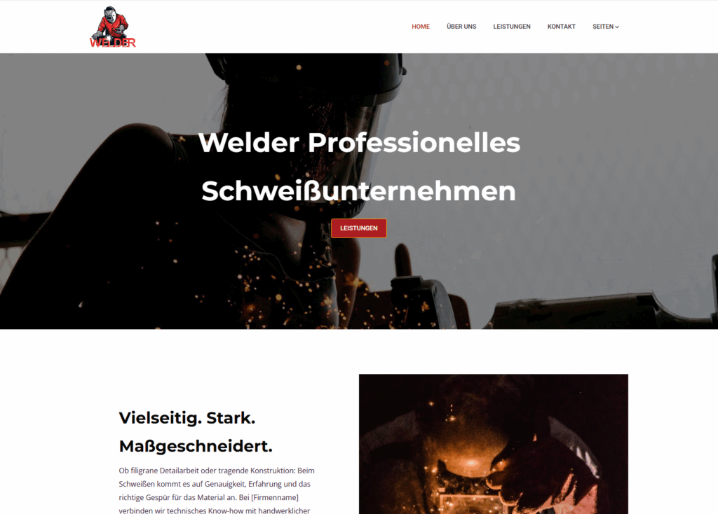 Webdesign Referenz Schweißer