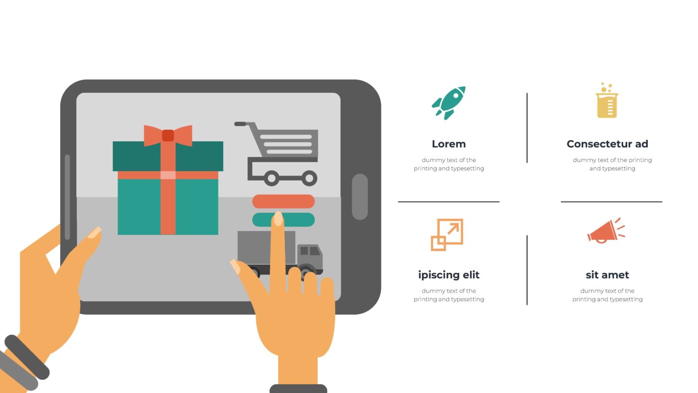 Shopping - Vorlage für Powerpoint – Bild 3