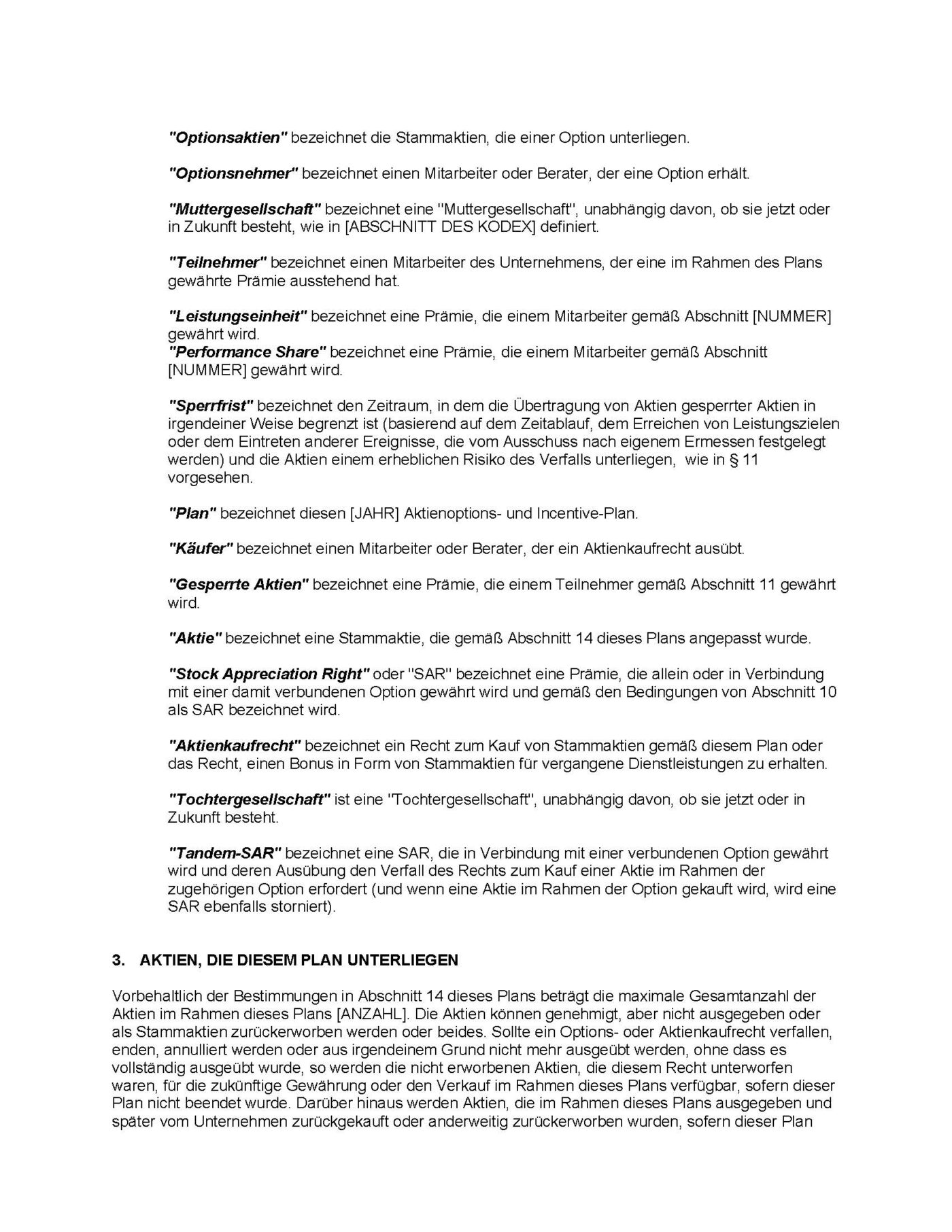 Aktienoption und Incentive-Plan – Bild 14