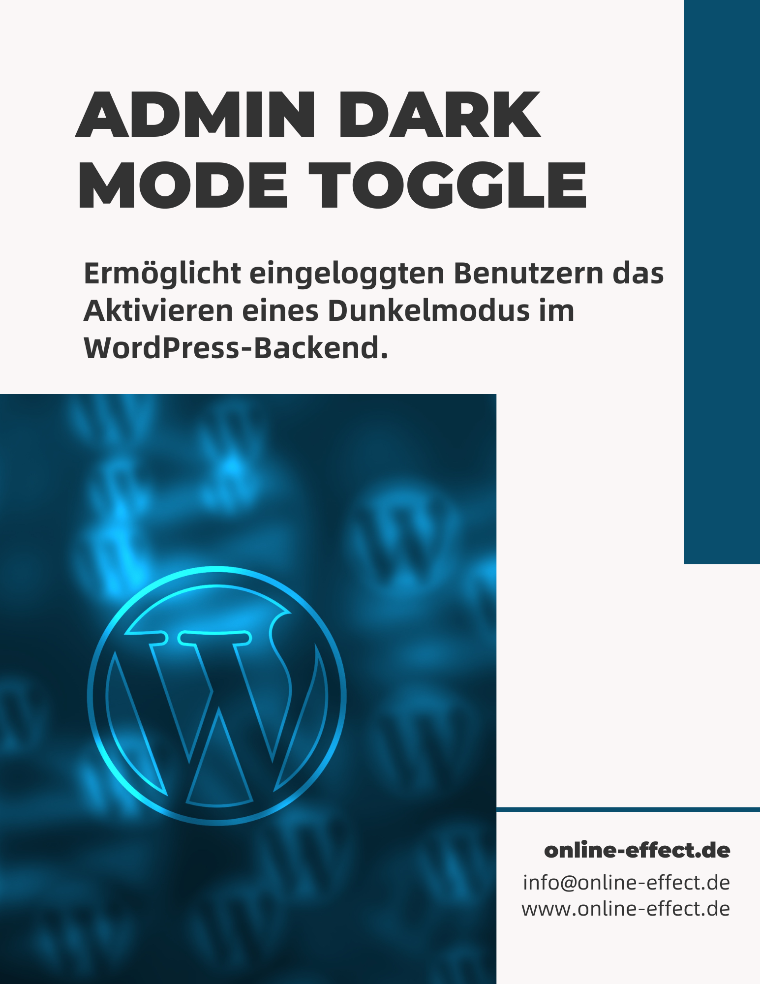 Admin Dark Mode Toggle - WordPress Plugin