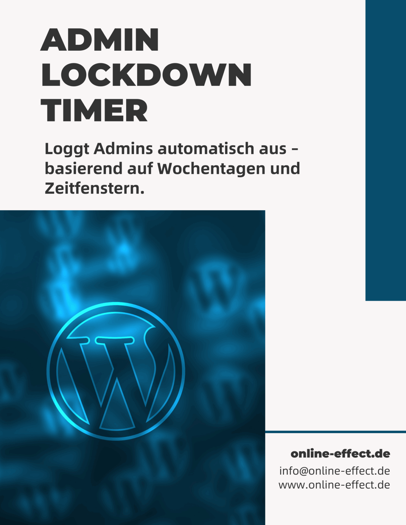 Admin Lockdown Timer WordPress Plugin