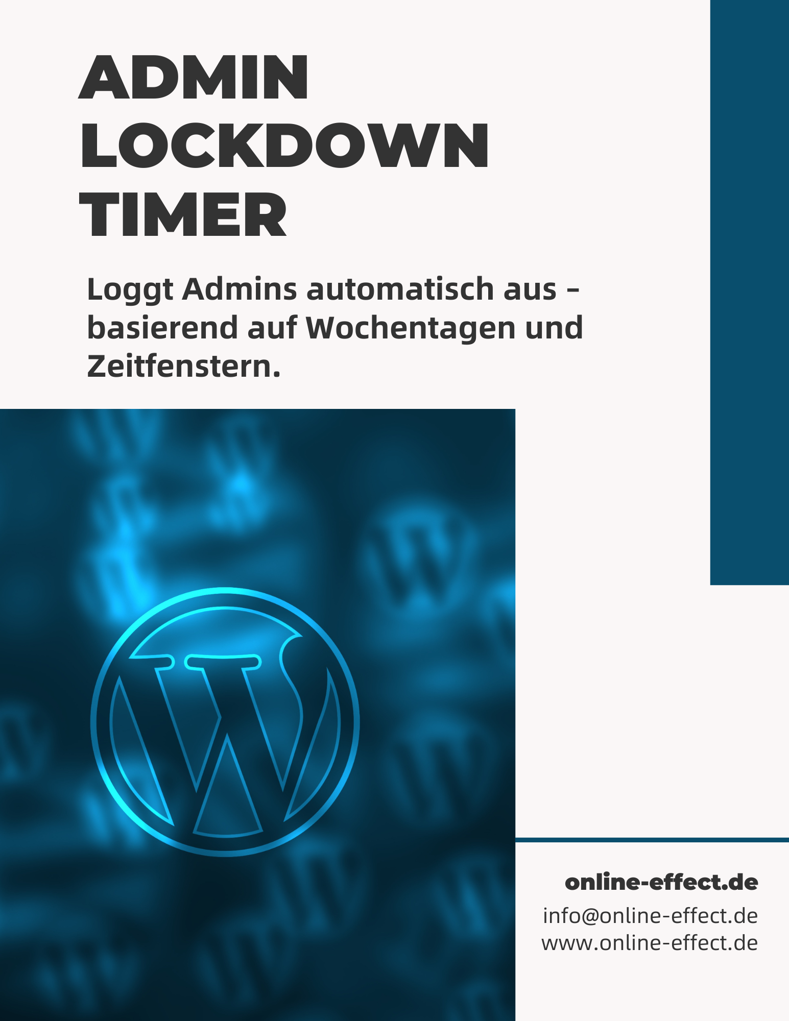 Admin Lockdown Timer WordPress Plugin