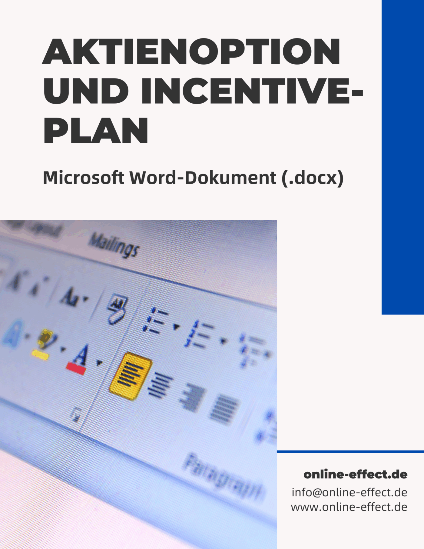 Aktienoption und Incentive-Plan