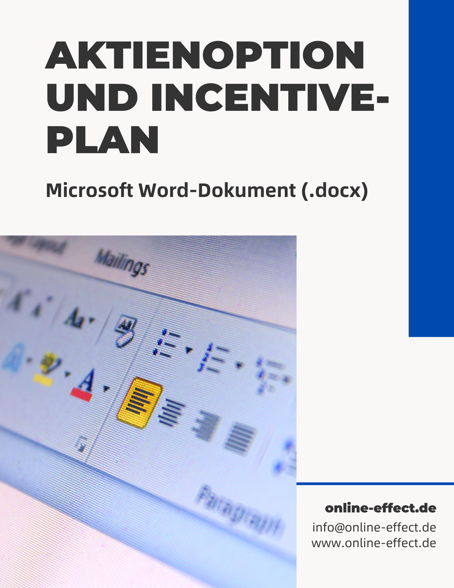 Aktienoption und Incentive-Plan