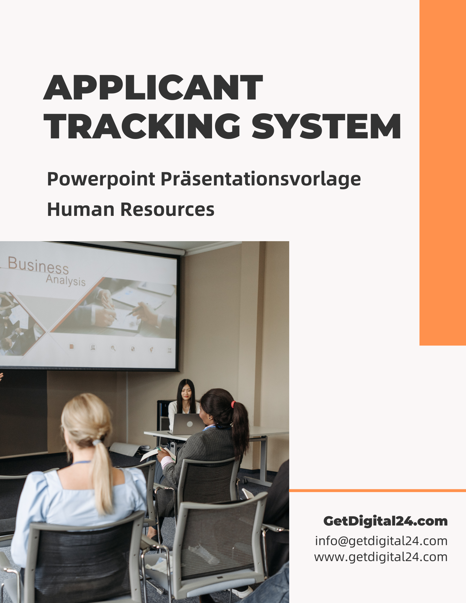 Applicant Tracking System Vorlage für Powerpoint