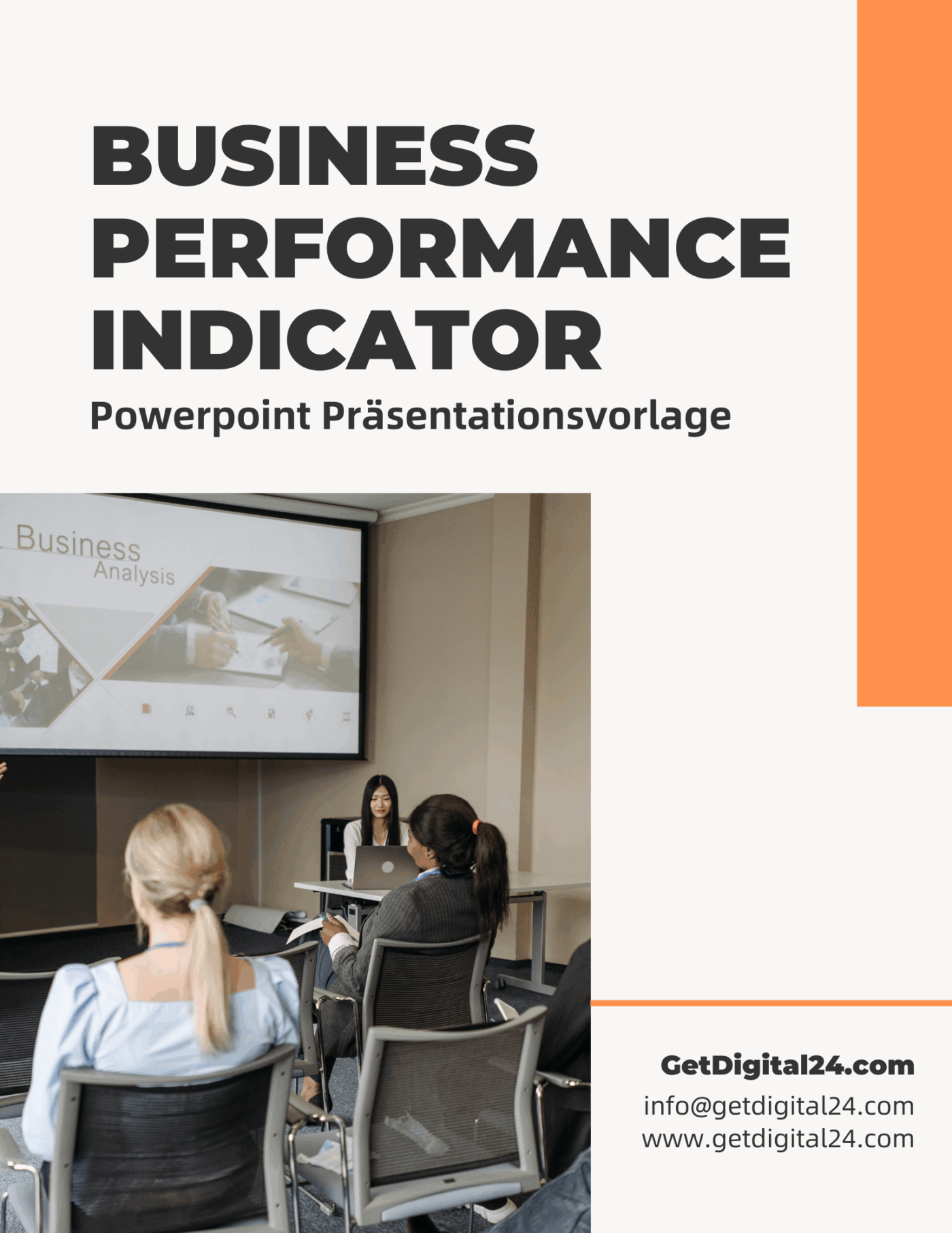 Business Performance Indicator- Vorlage für Powerpoint