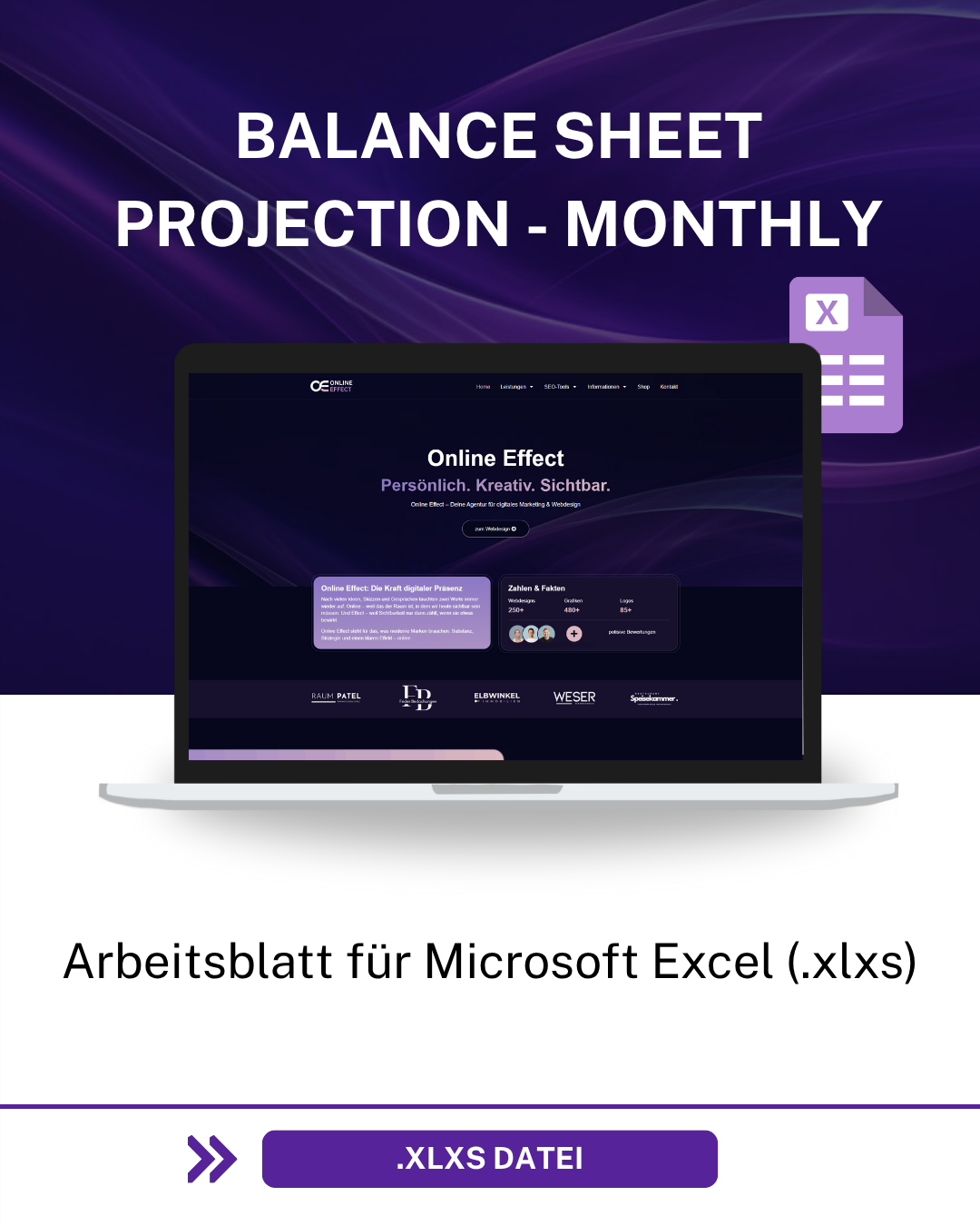 Balance Sheet Projection - Monthly