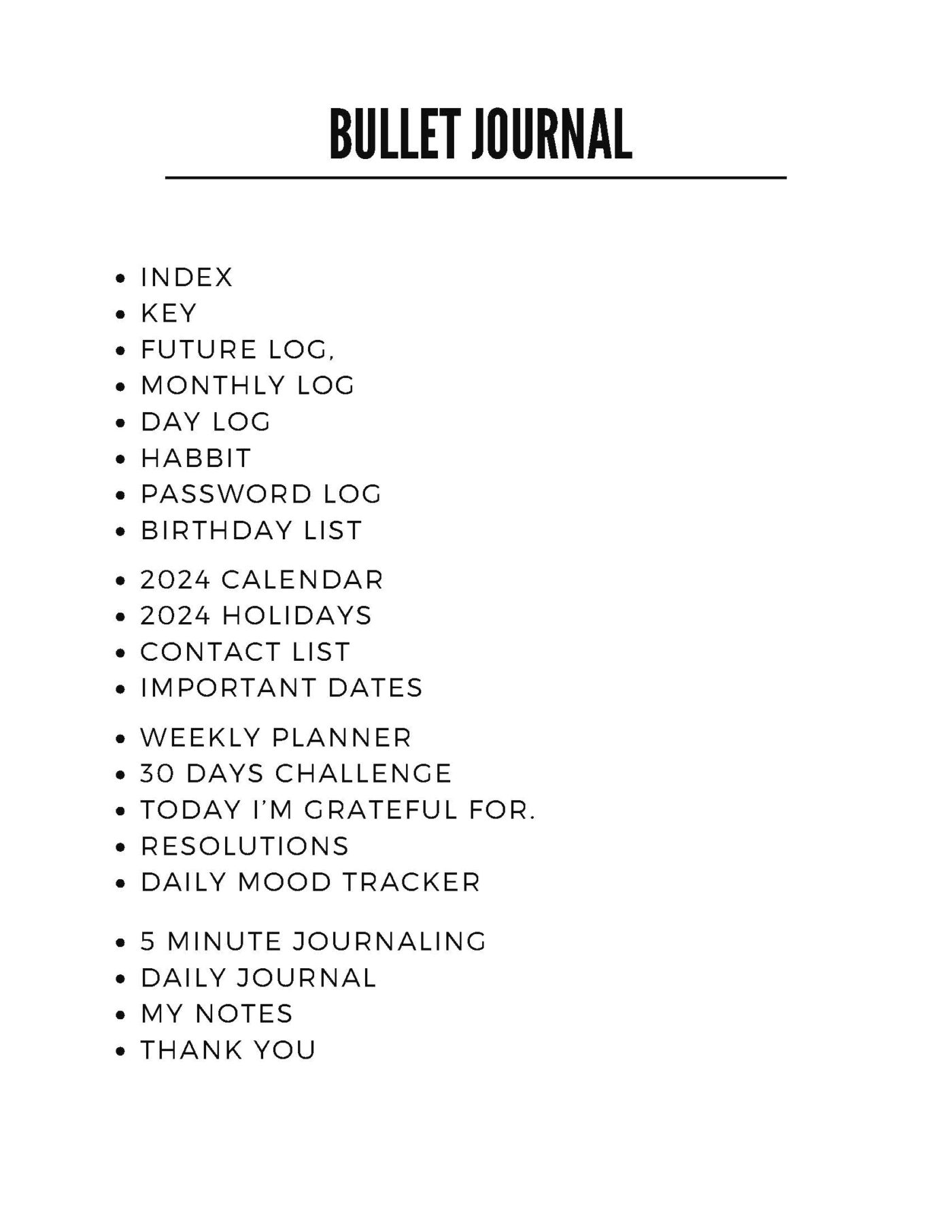 Bullet Journal – Bild 24