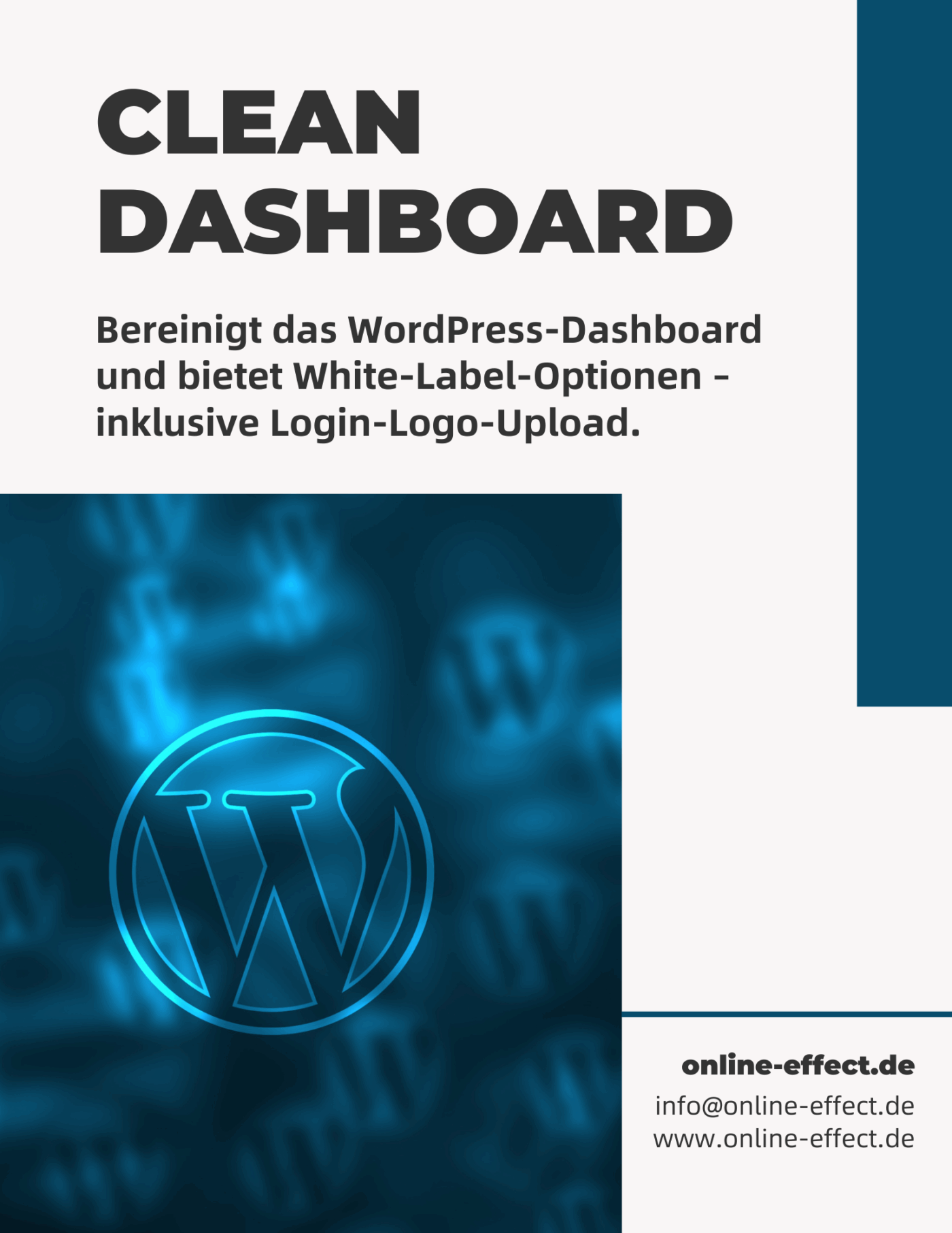 Clean Dashboard & White Label  - WordPress Plugin