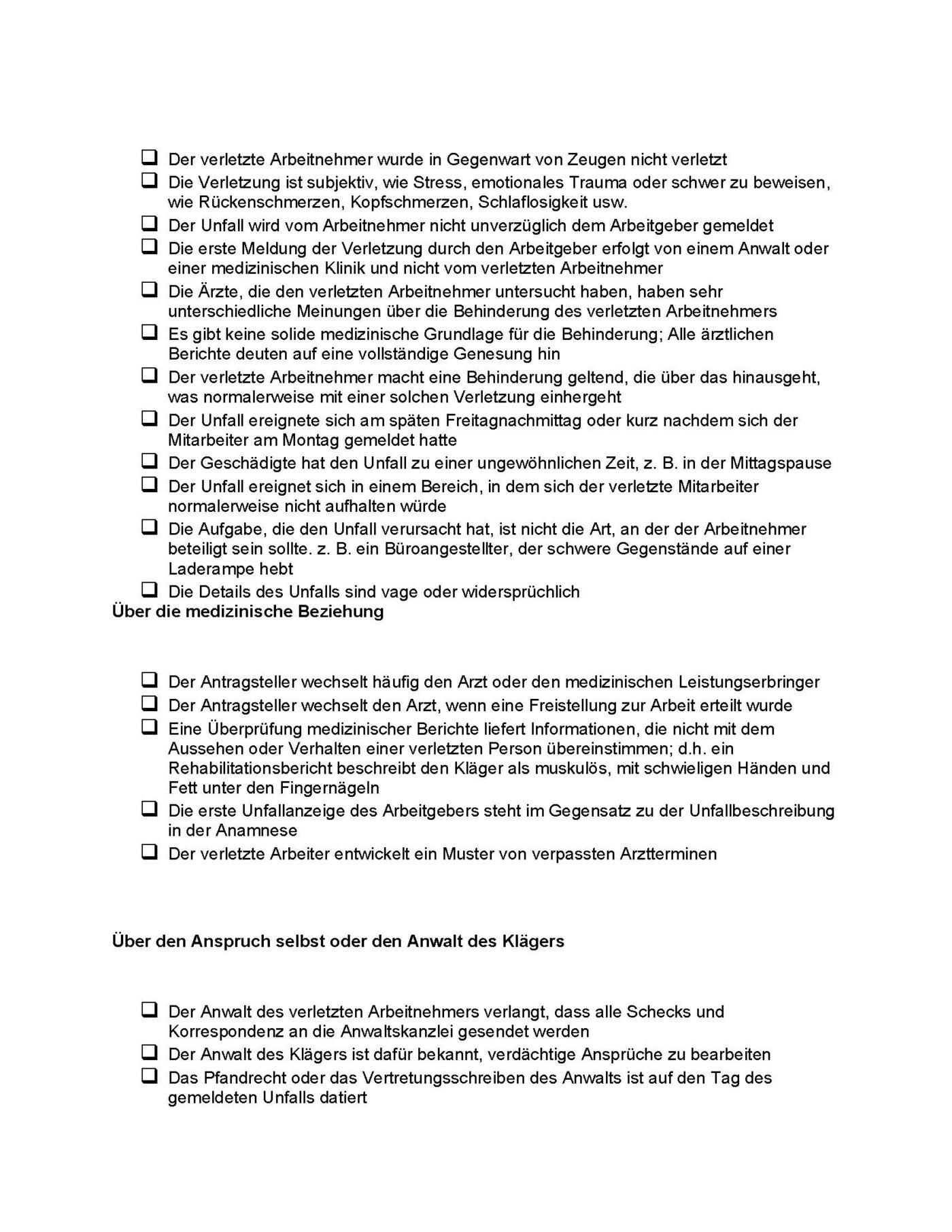 Checkliste Entschädigungsansprüche von Arbeitnehmern - Microsoft Word-Dokument (.docx) – Bild 9