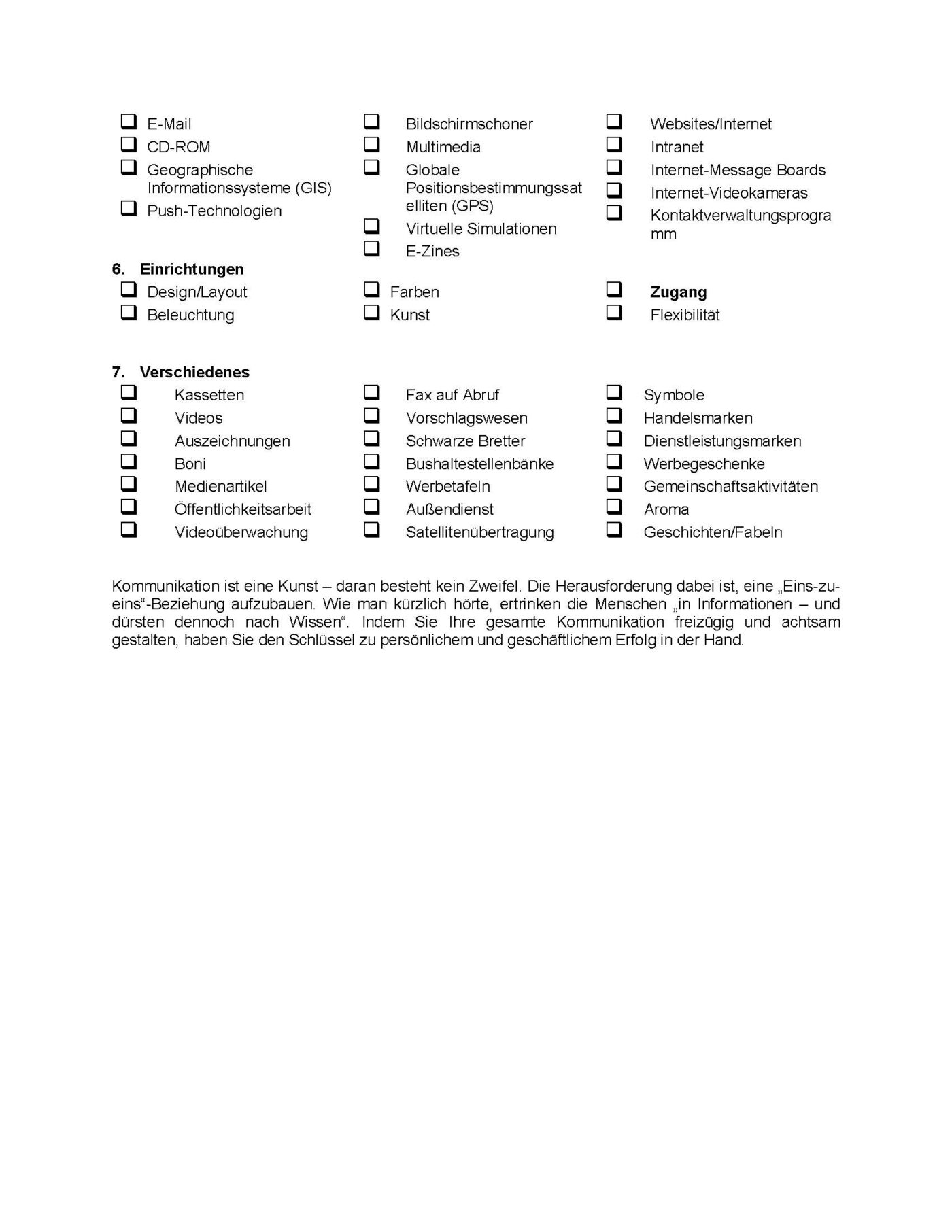 Checkliste Kommunikationsmöglichkeiten Microsoft Word-Dokument (.docx) – Bild 3