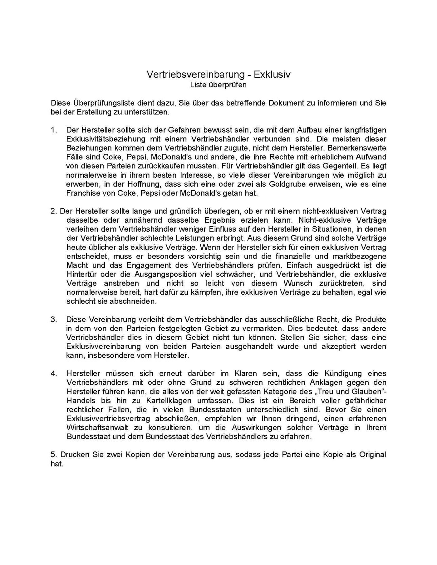 Exklusiver Vertriebsvertrag Microsoft Word-Dokument (.docx) – Bild 9