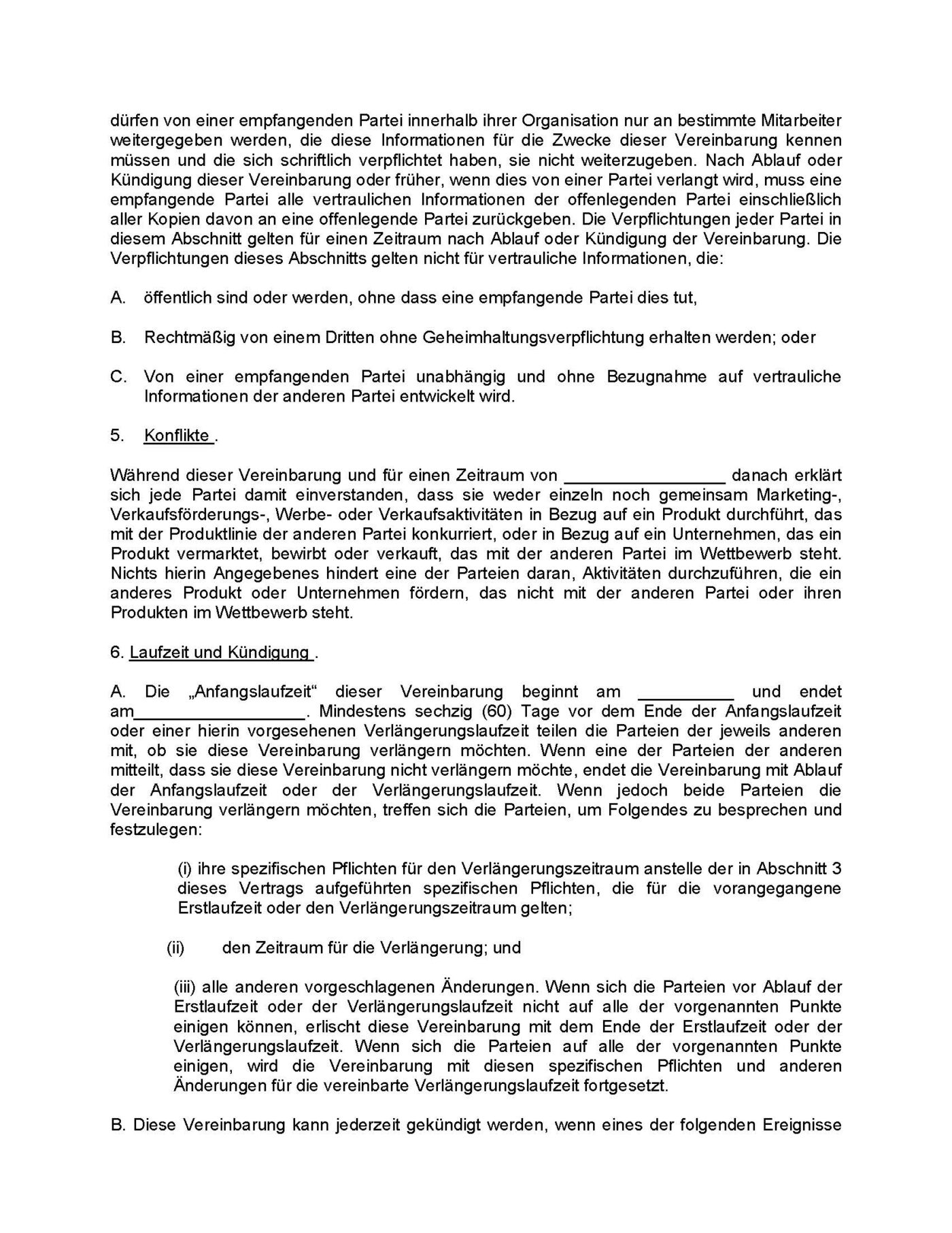 Gemeinsame Marketingvereinbarung Microsoft Word-Dokument (.docx) – Bild 4