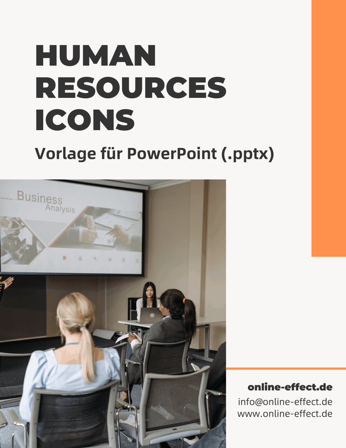 Human Resources Icons - Vorlage für Powerpoint