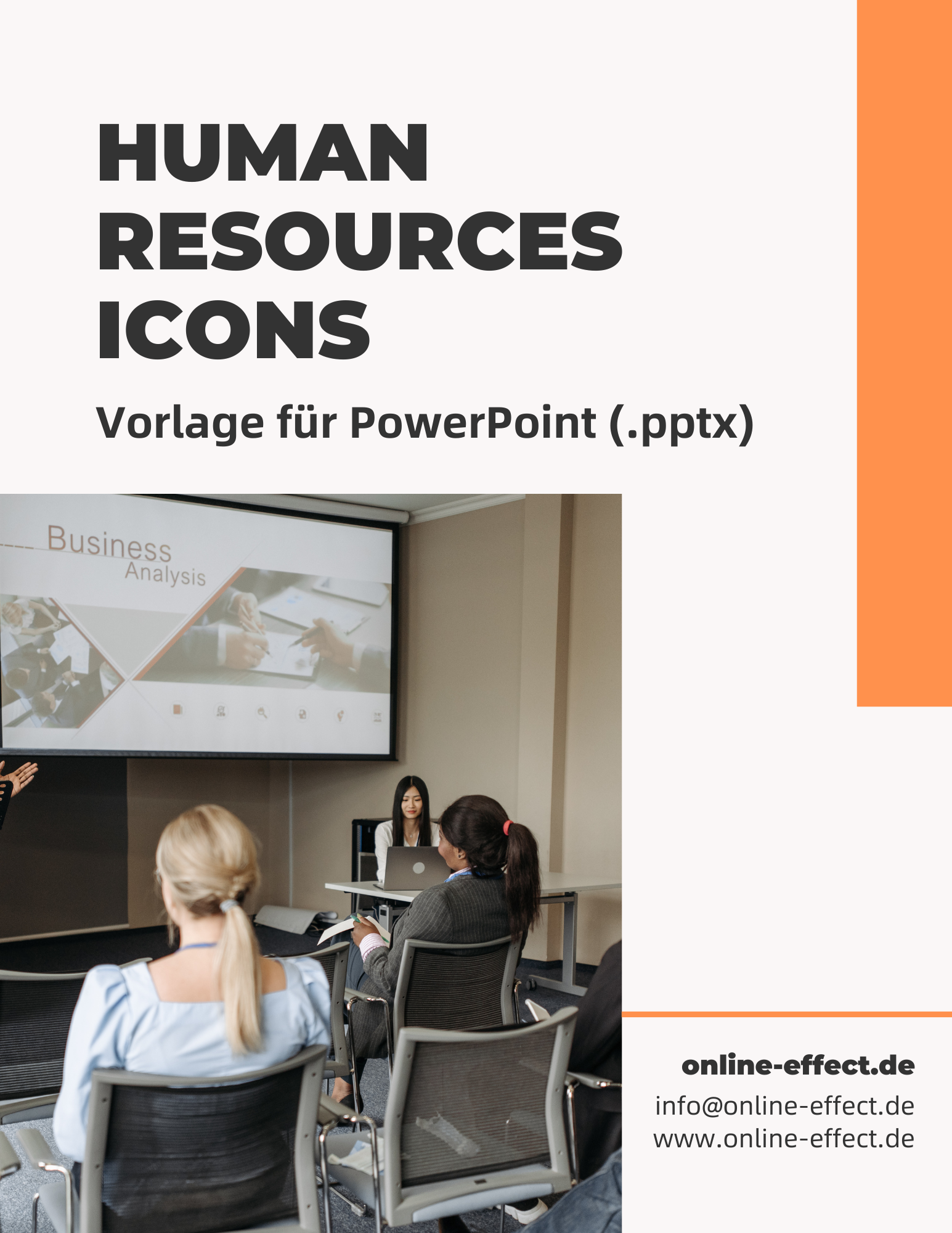 Human Resources Icons - Vorlage für Powerpoint