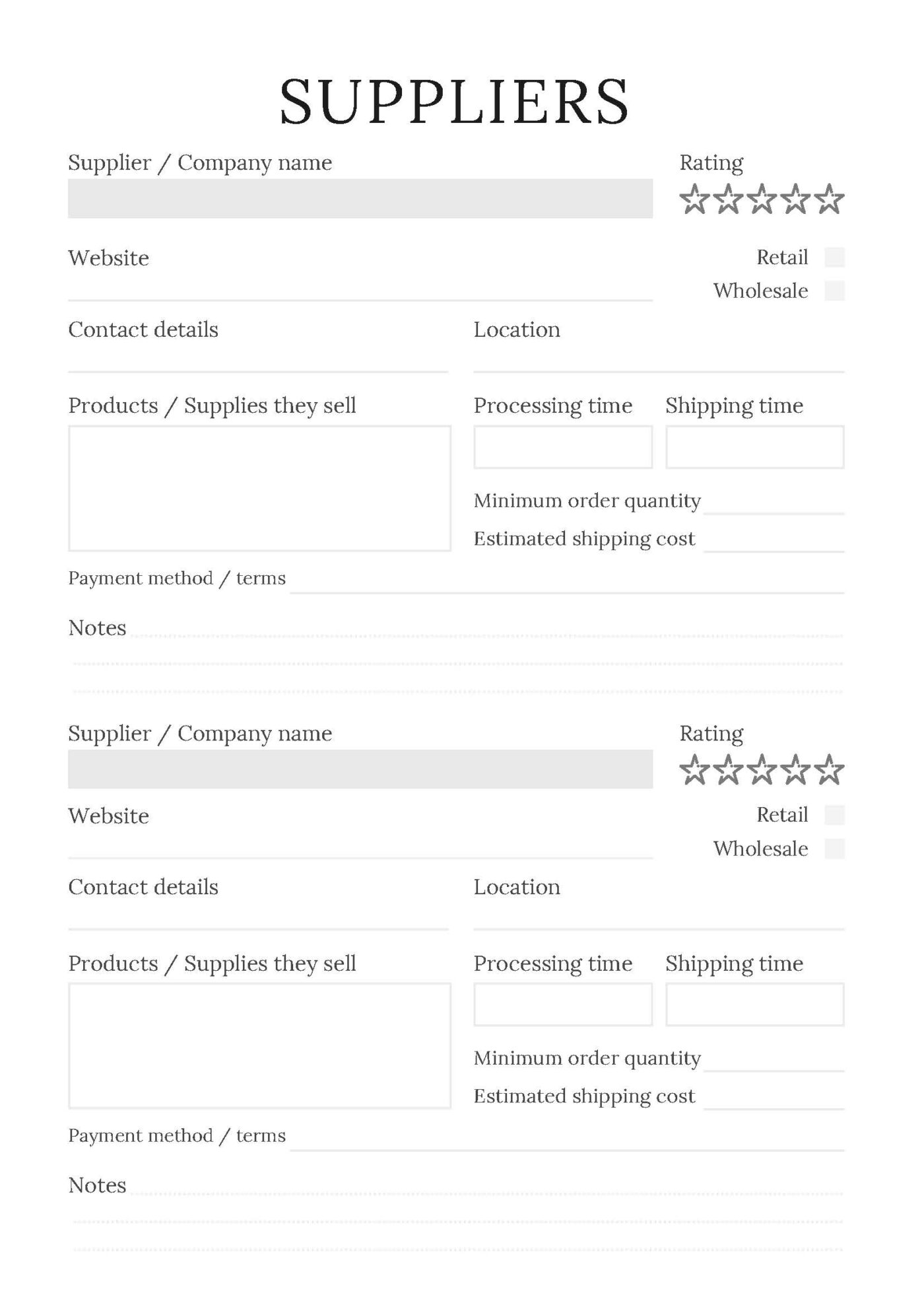 Handmade Business Planner – Bild 2