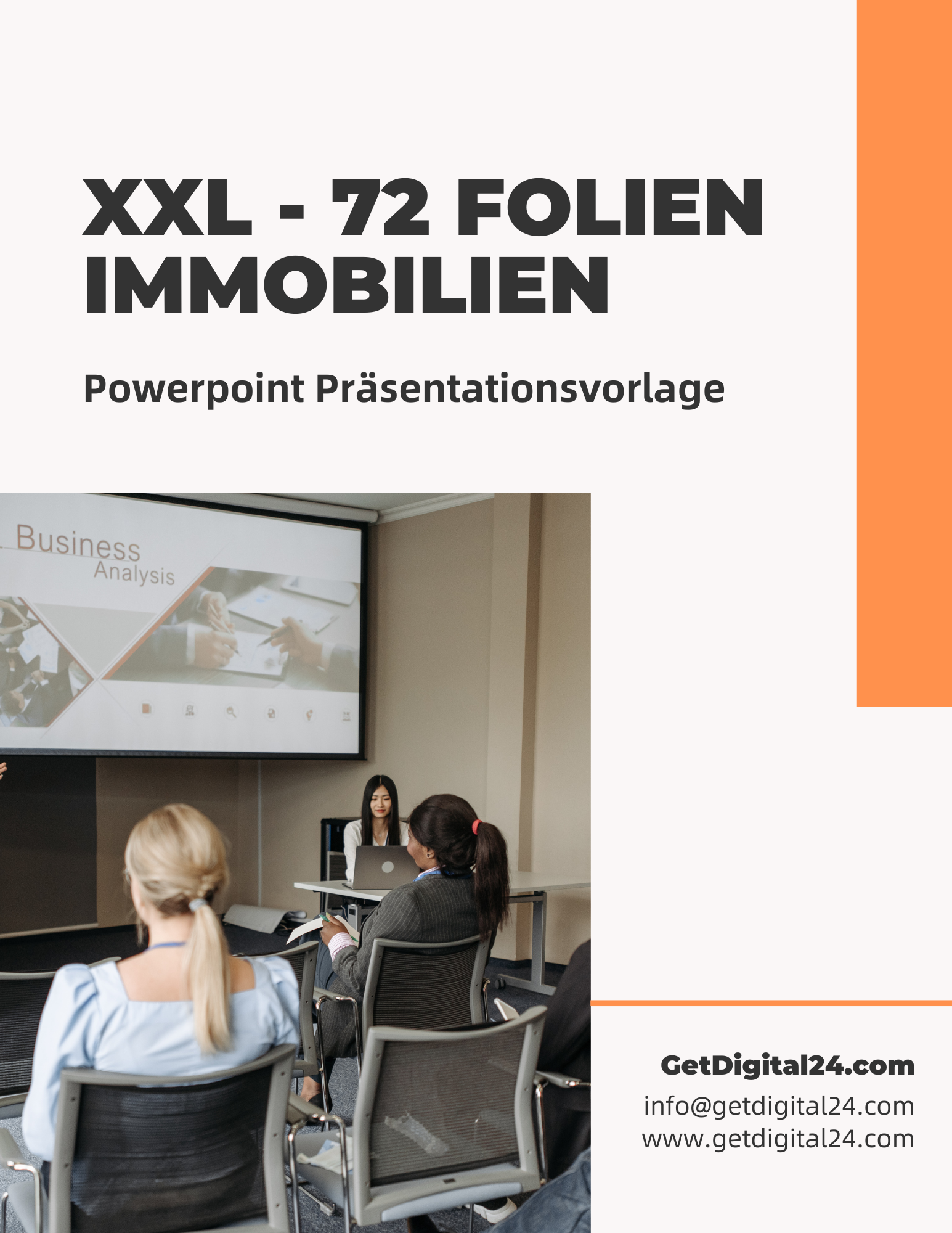 XXL Immobilien - 72 Folien Vorlage für Powerpoint