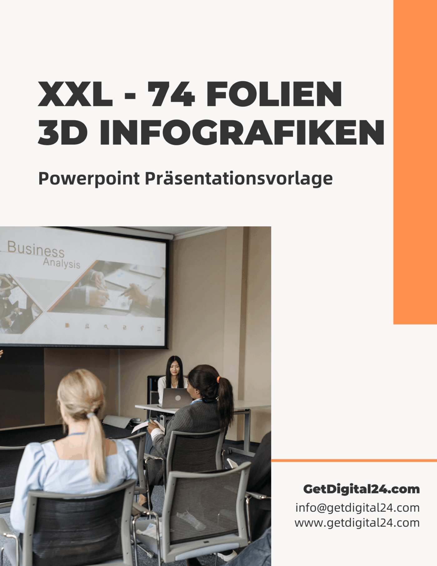 XXL 3D Infografiken - 74 Folien Vorlage für Powerpoint