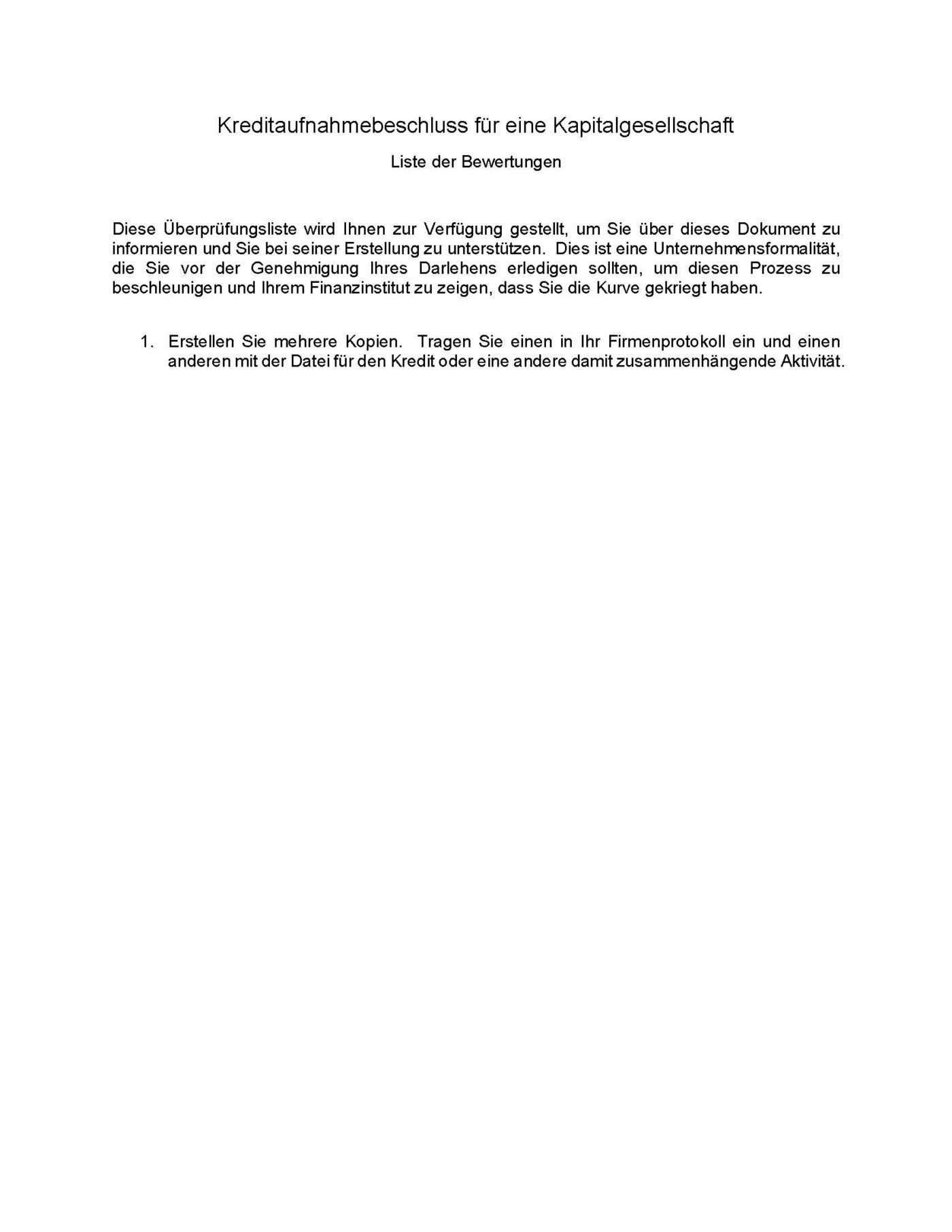 Kreditaufnahmebeschluss für eine Kapitalgesellschaft - Microsoft Word-Dokument (.docx) – Bild 3
