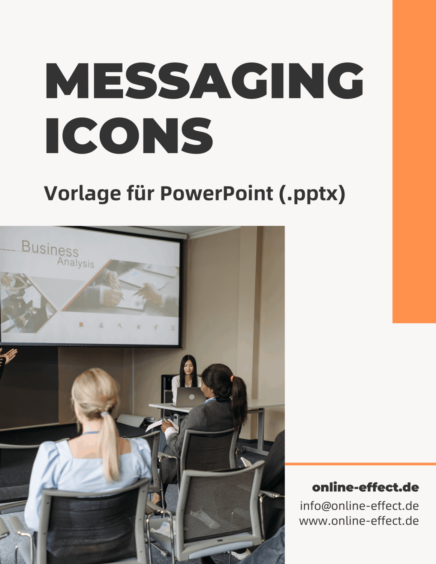 Messaging Icons - Vorlage für Powerpoint