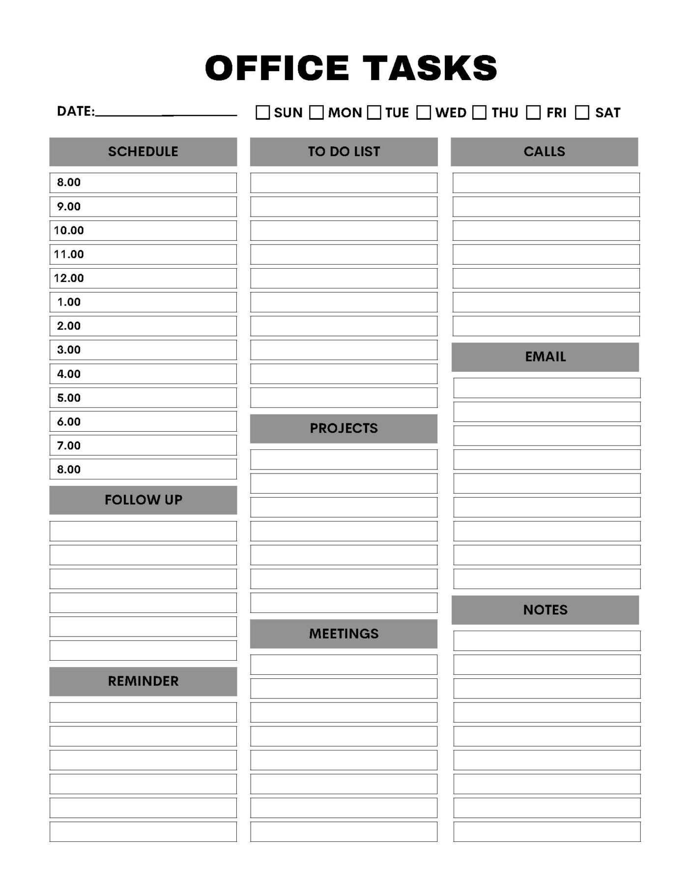 Office Tasks Planner – Bild 9