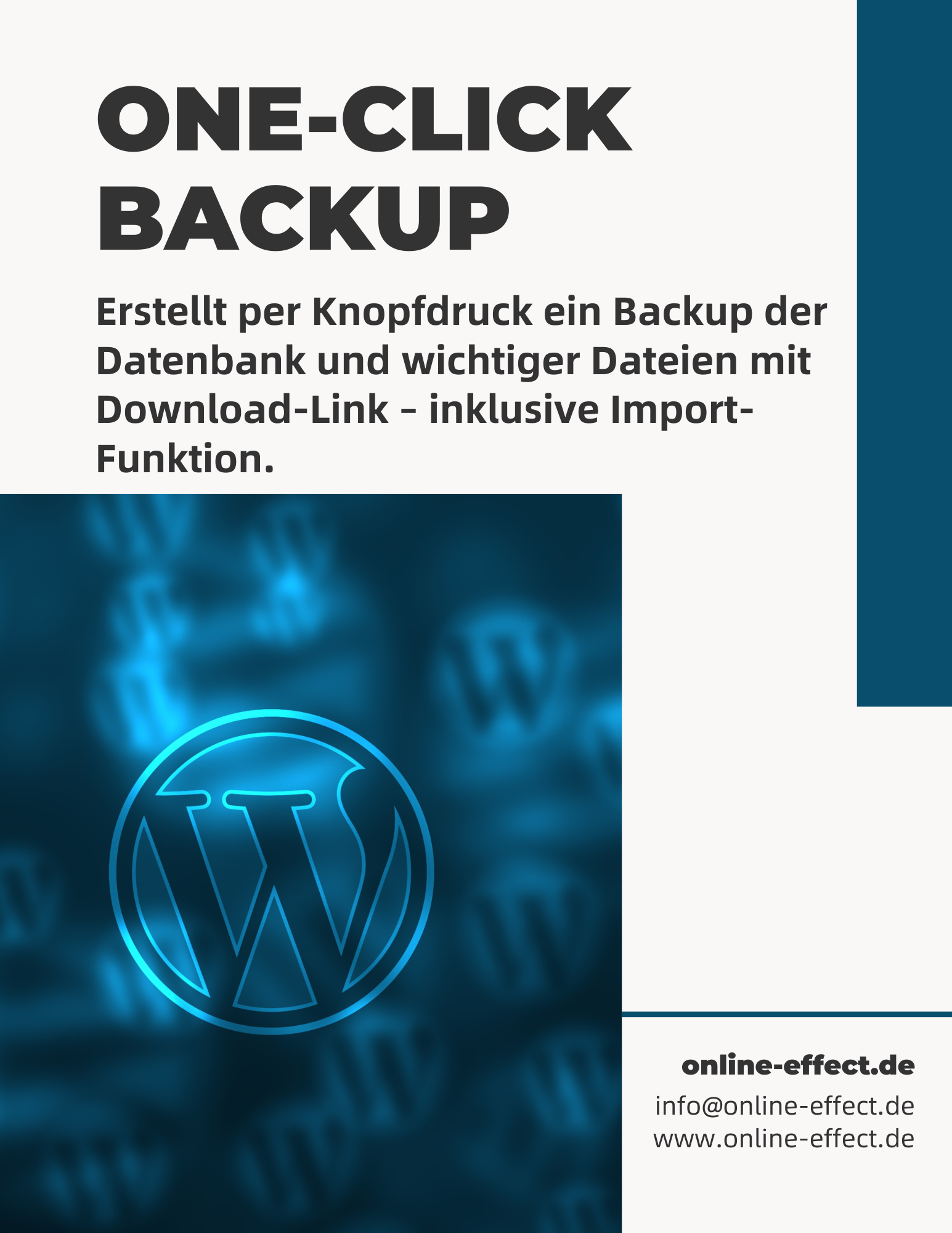 One-Click Backup - WordPress Plugin