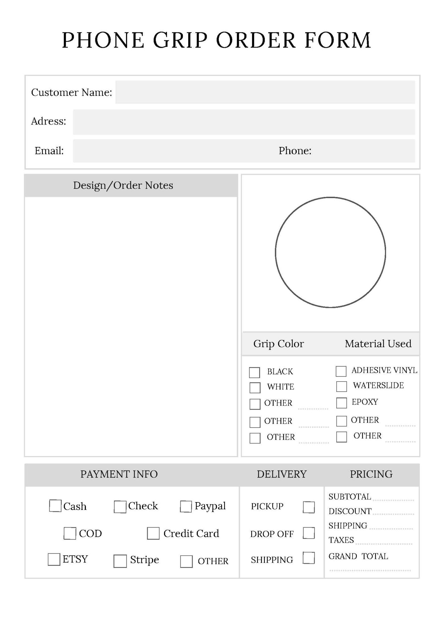 Order Forms Bundle – Bild 6