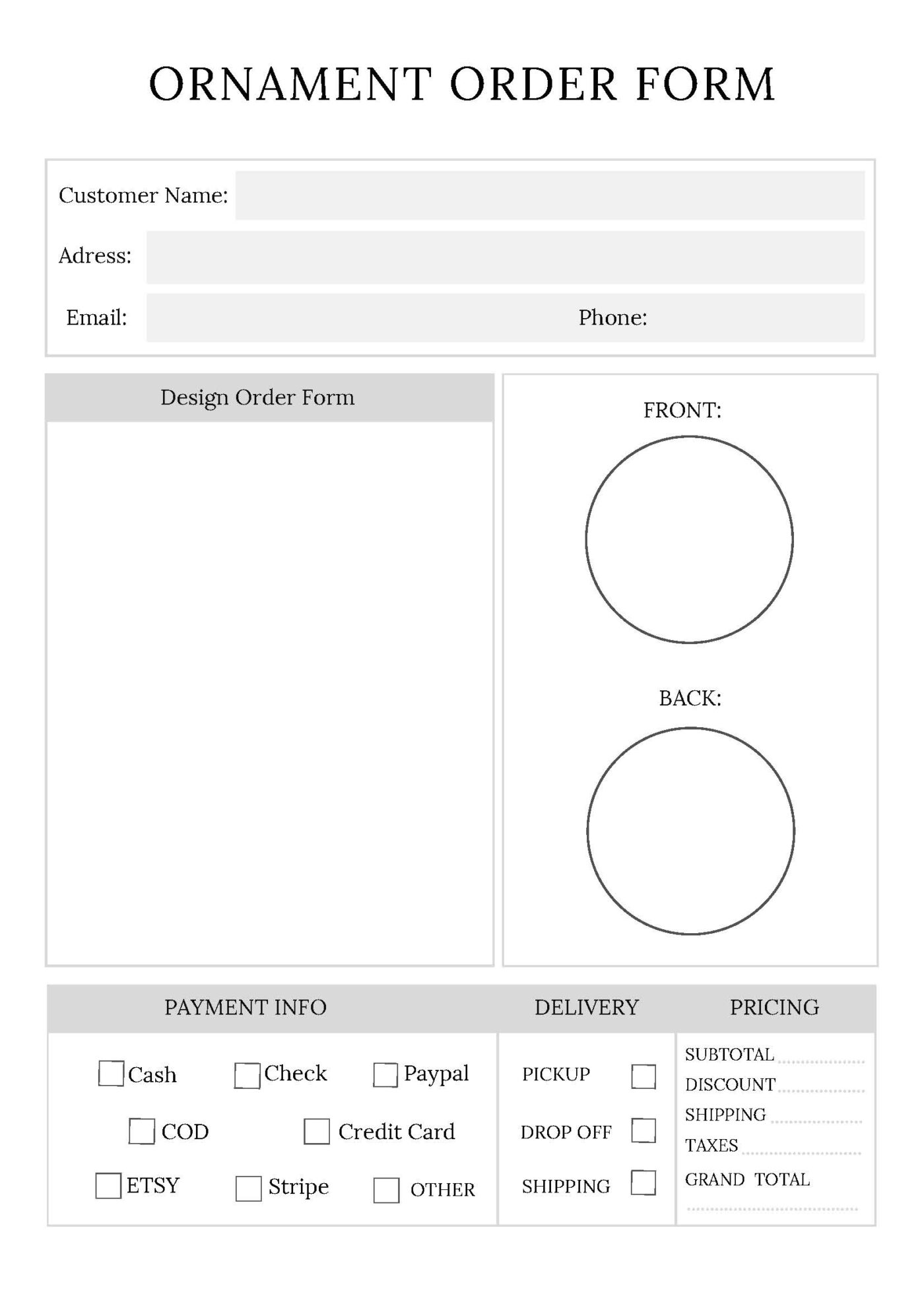 Order Forms Bundle – Bild 9