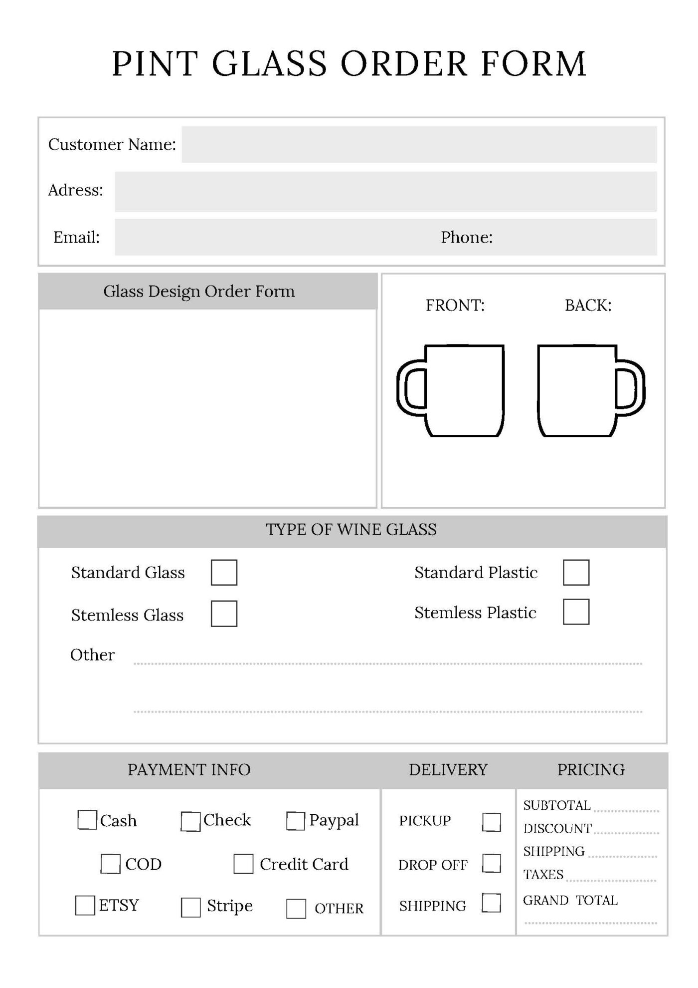 Order Forms Bundle – Bild 12