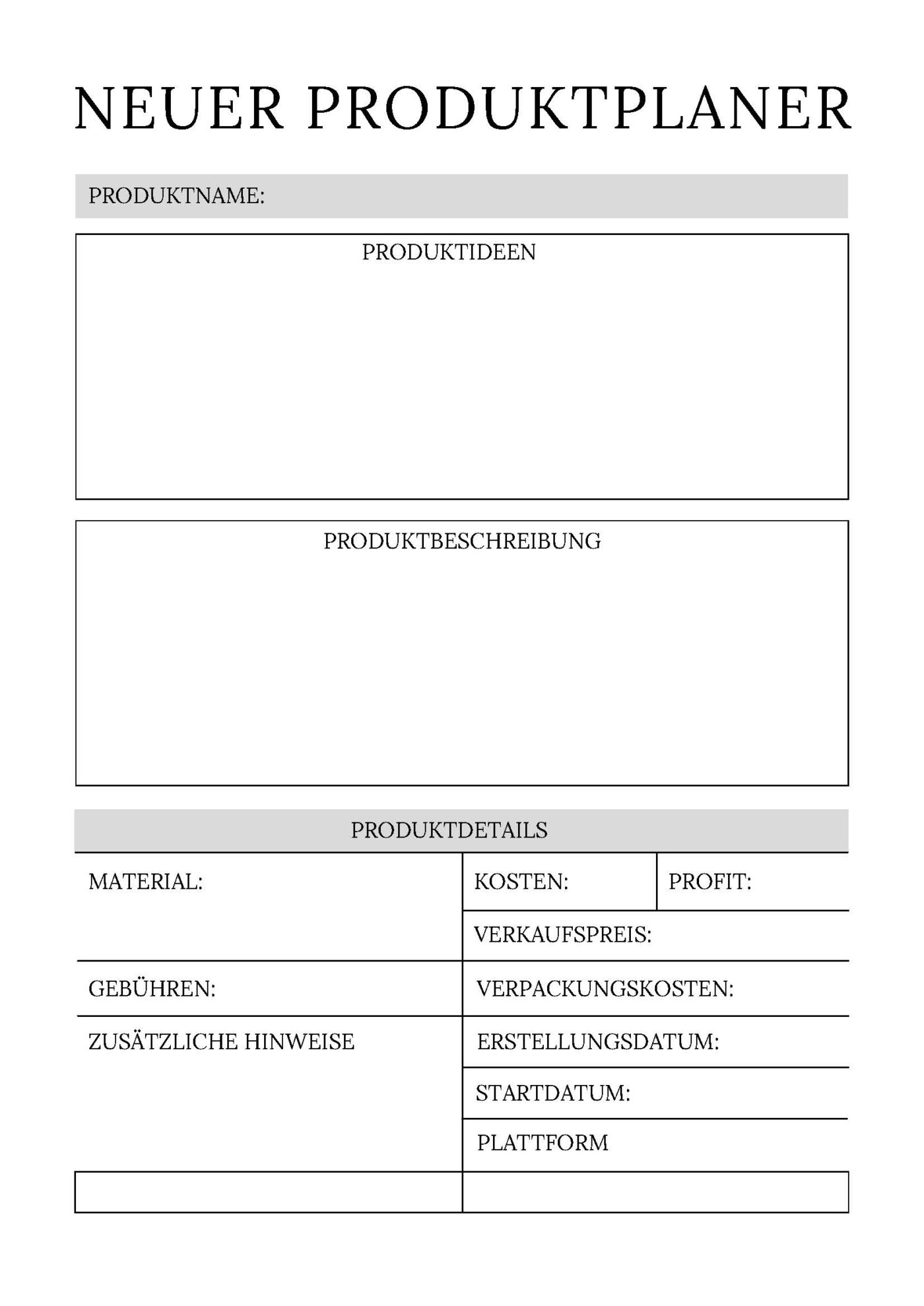 Product Launch Planer – Bild 24