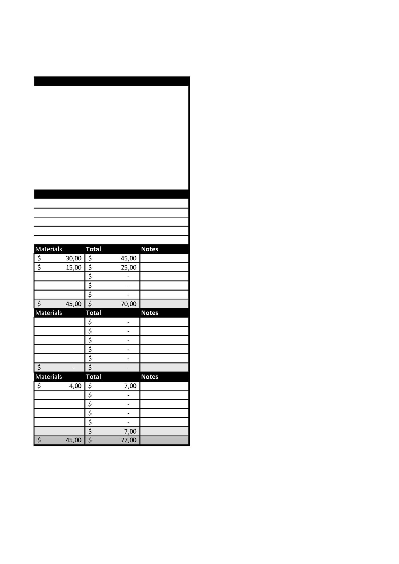 Project Estimate Template Excel Vorlage – Bild 3