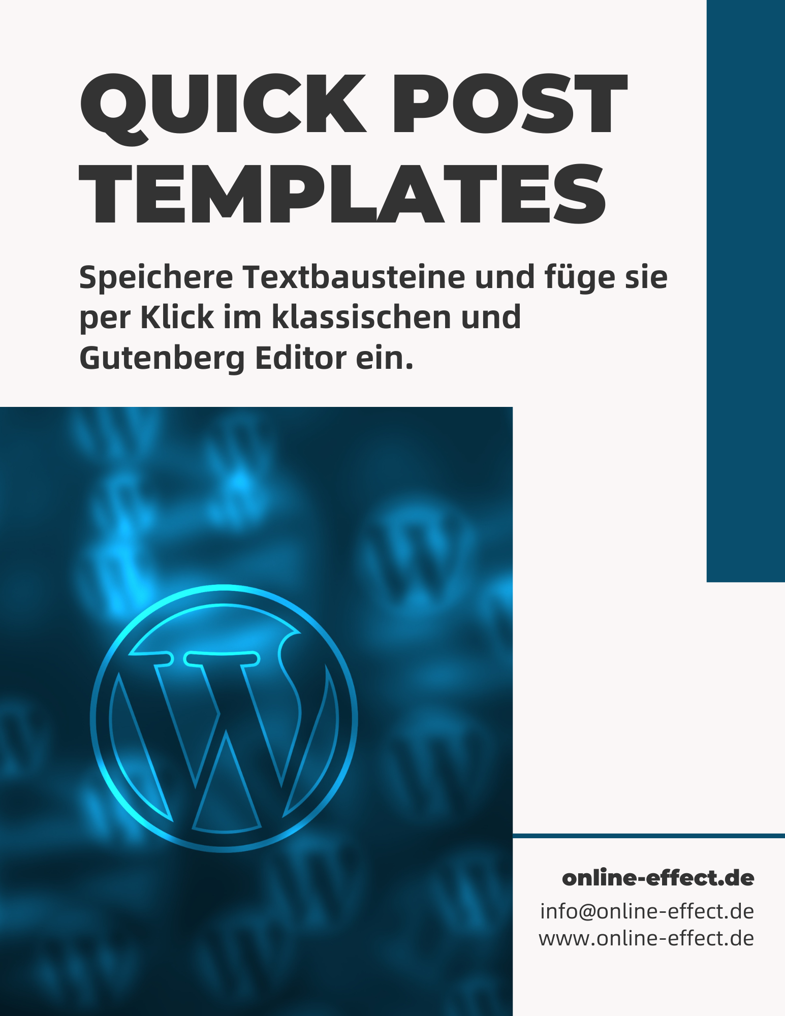 Quick Post Templates - WordPress Plugin