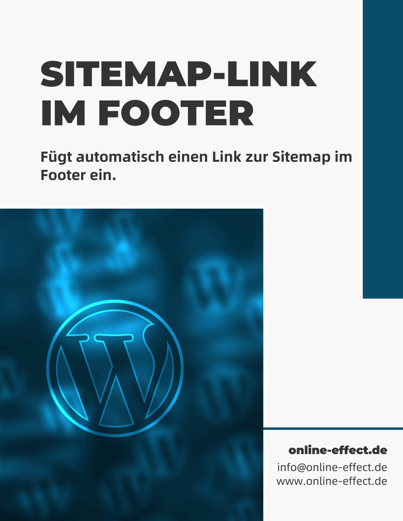 Sitemap-Link im Footer - WordPress Plugin