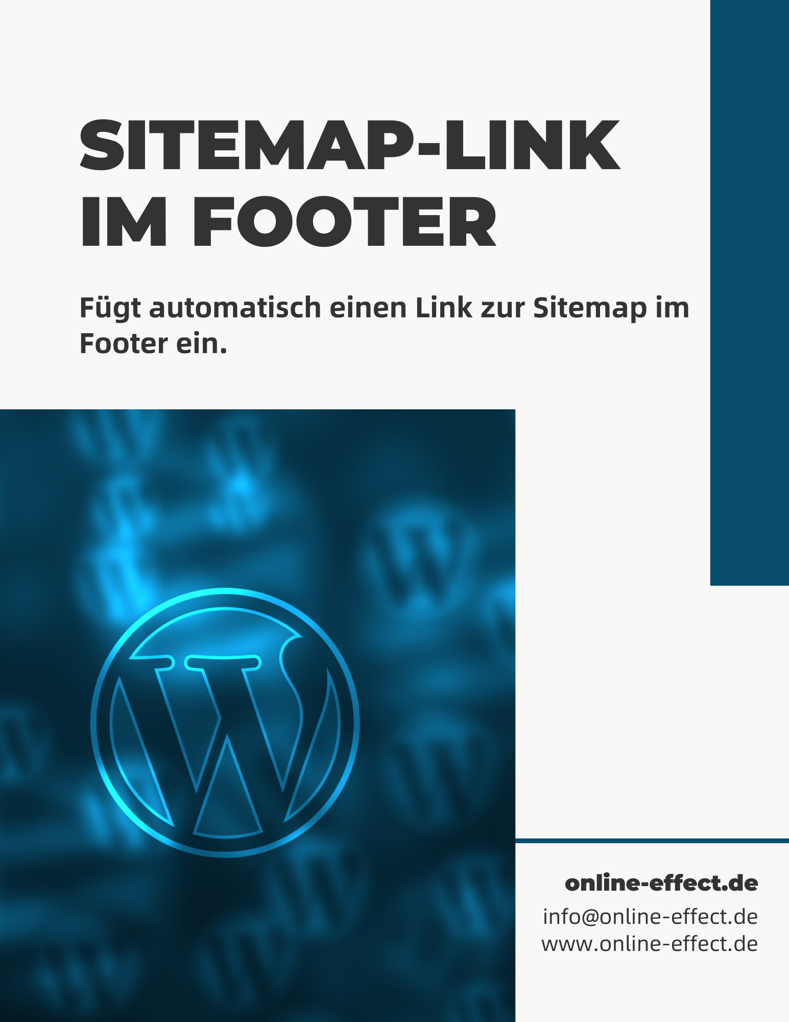 Sitemap-Link im Footer - WordPress Plugin