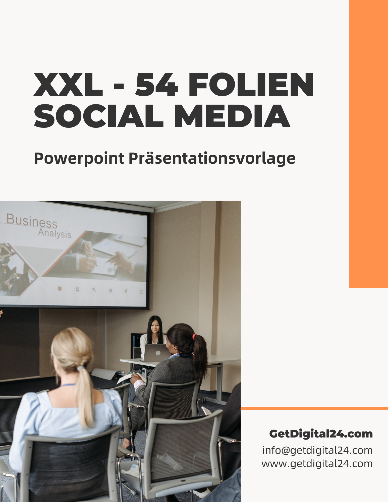 XXL Social Media - 54 Folien Vorlage für Powerpoint