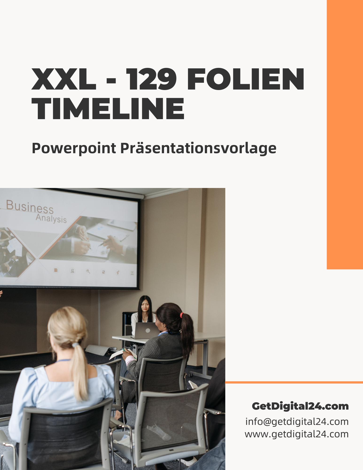 XXL Timeline - 129 Folien Vorlage für Powerpoint