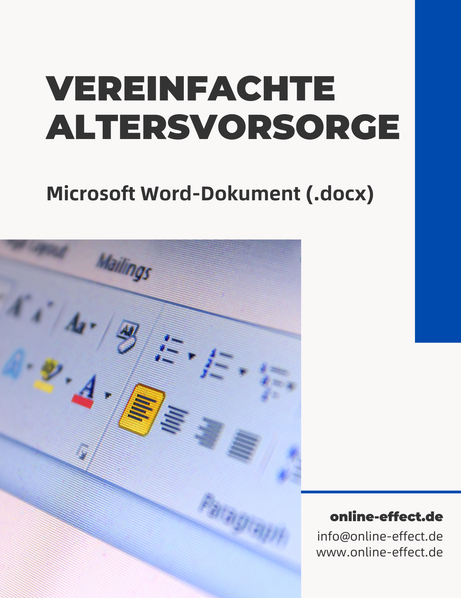 Vereinfachte Altersvorsorge