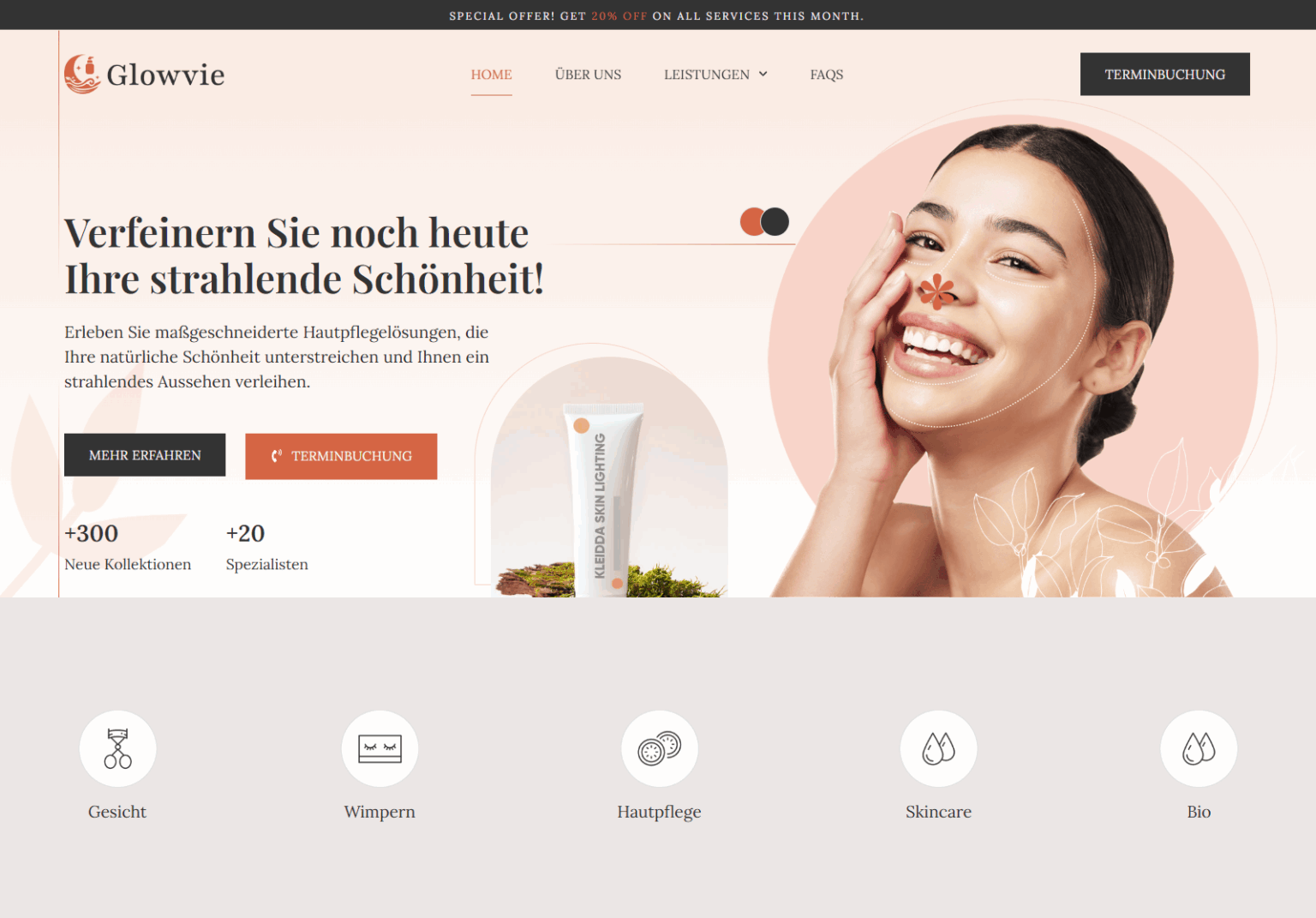 Webdesign Referenz Beauty Shop