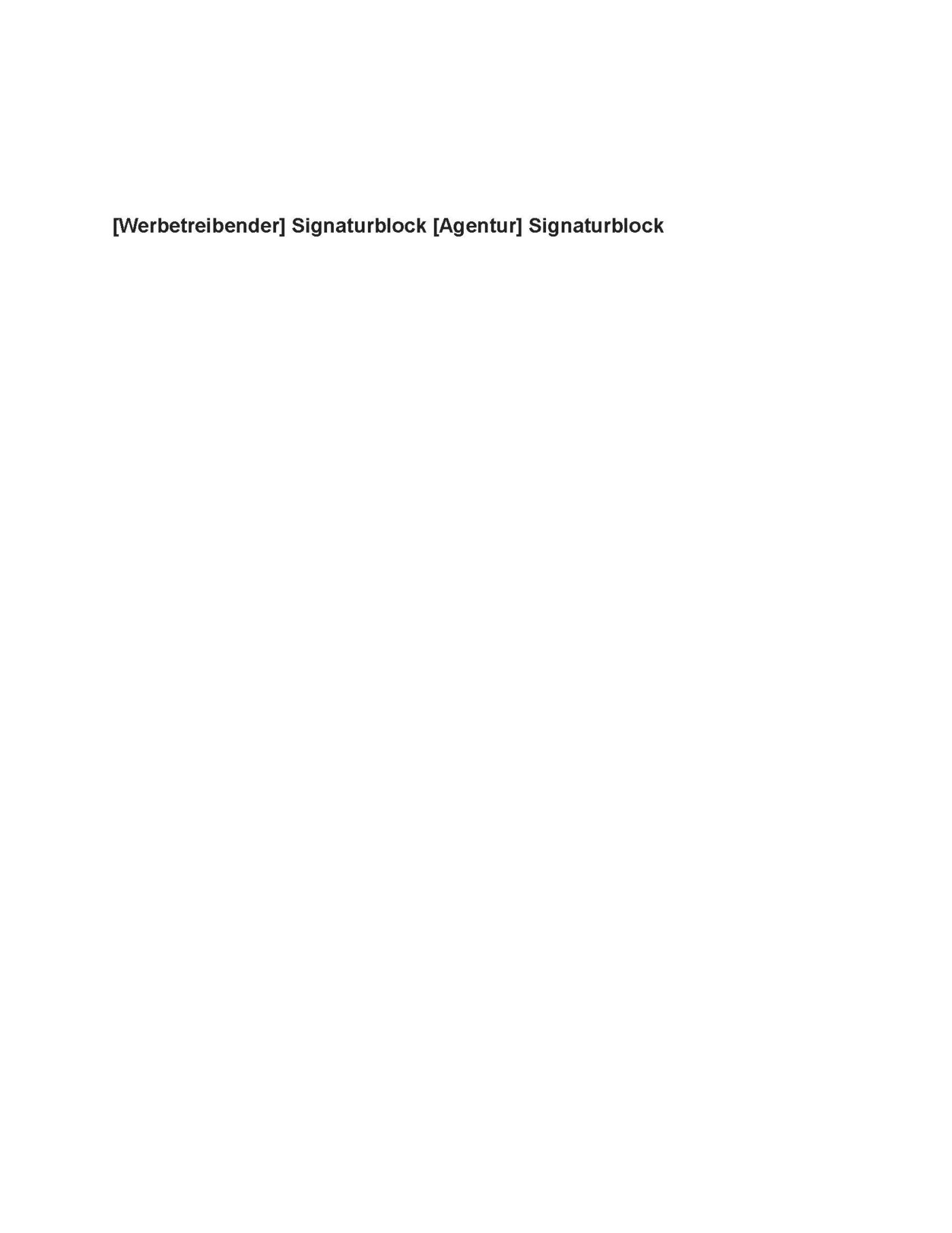 Werbeagenturvertrag Microsoft Word-Dokument (.docx) – Bild 5