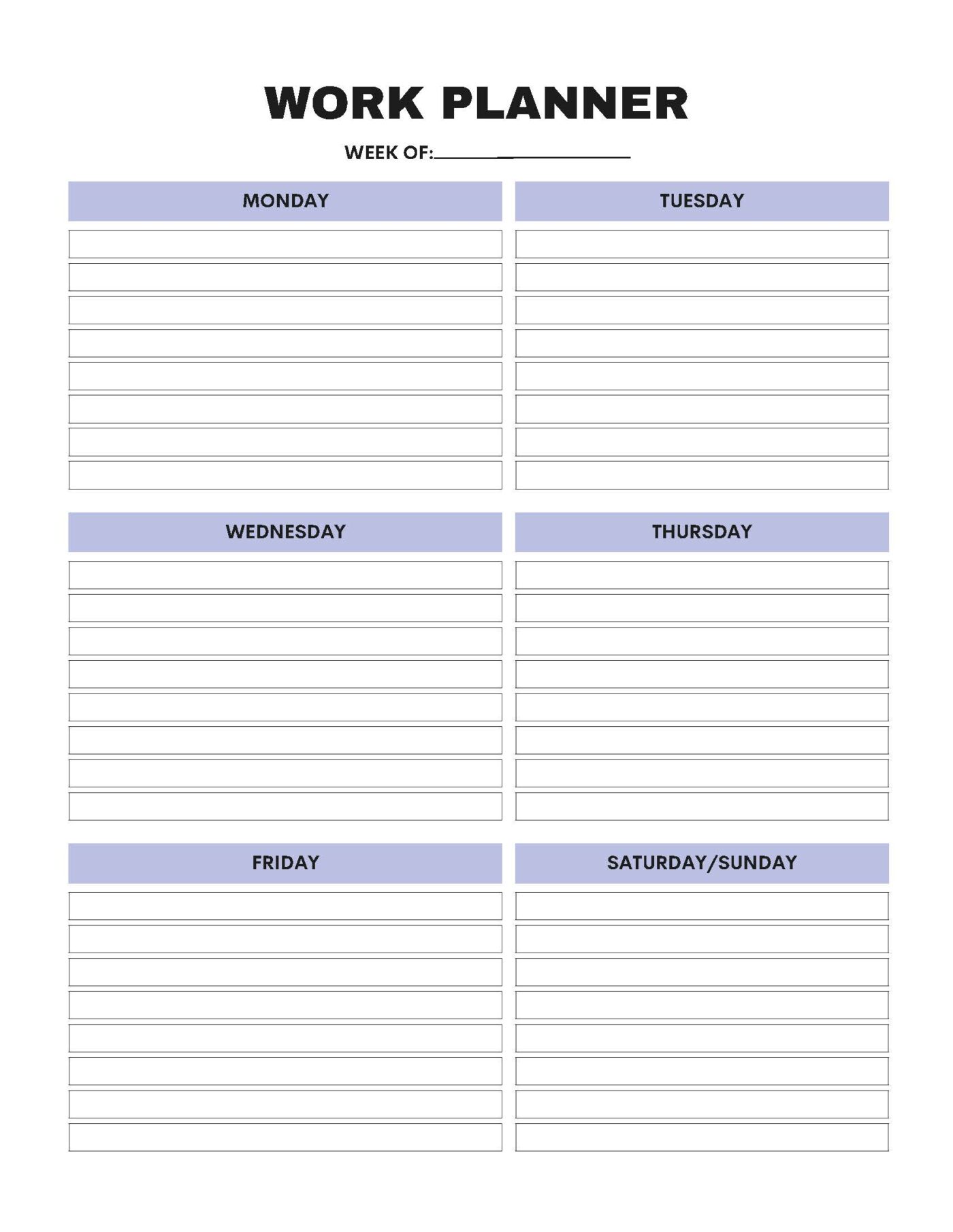 Work From Home Planner – Bild 37