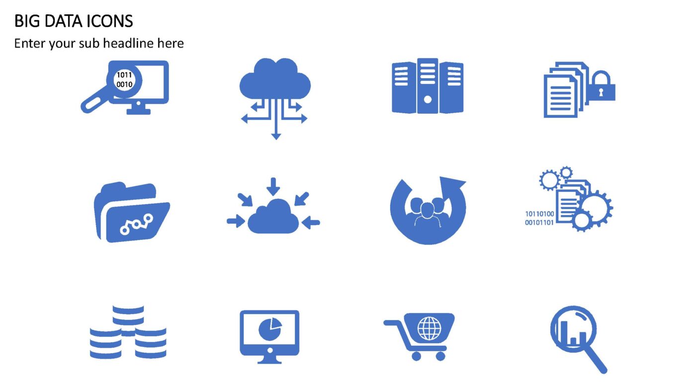 Big Data Icons - Vorlage für Powerpoint – Bild 2