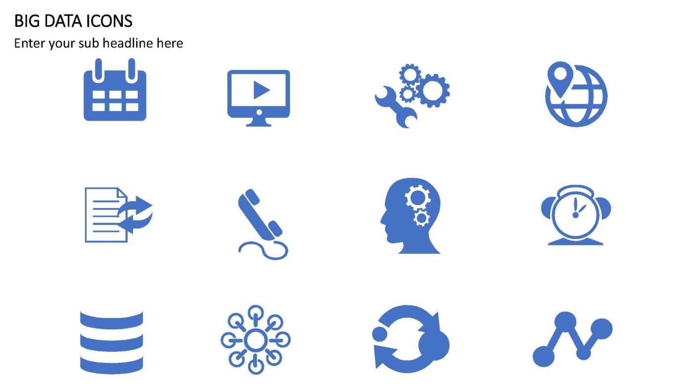 Big Data Icons - Vorlage für Powerpoint – Bild 3