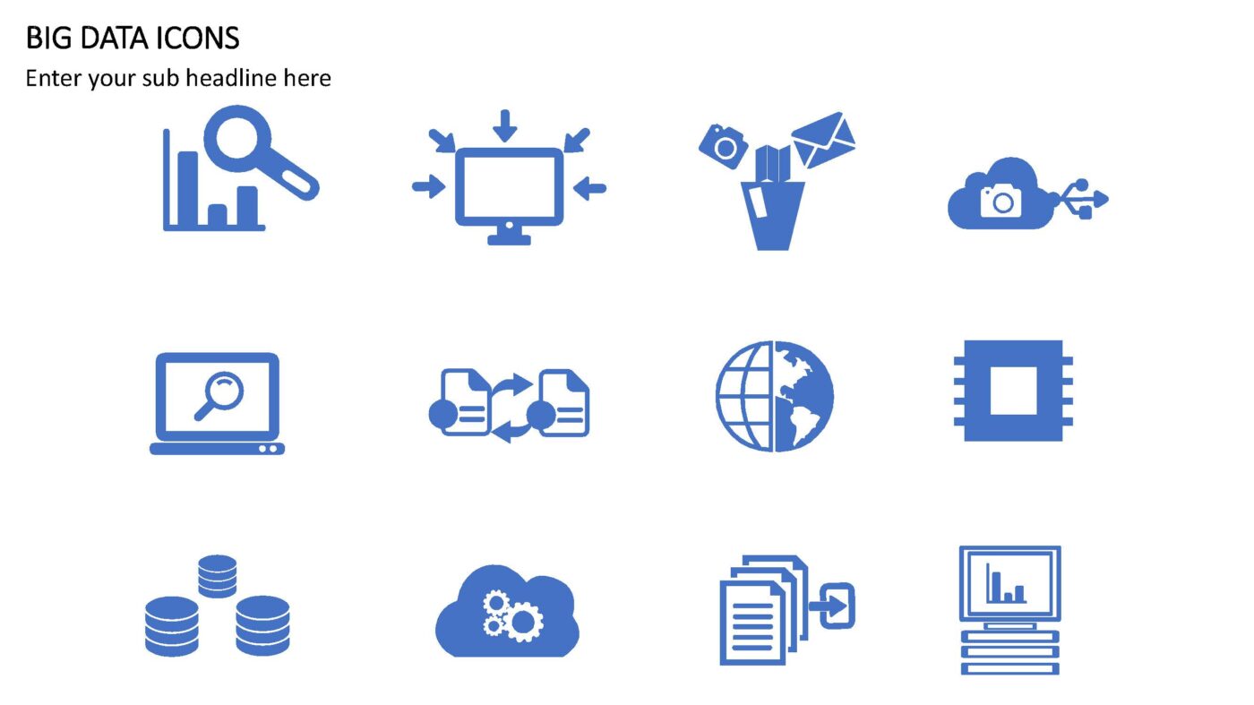 Big Data Icons - Vorlage für Powerpoint – Bild 4