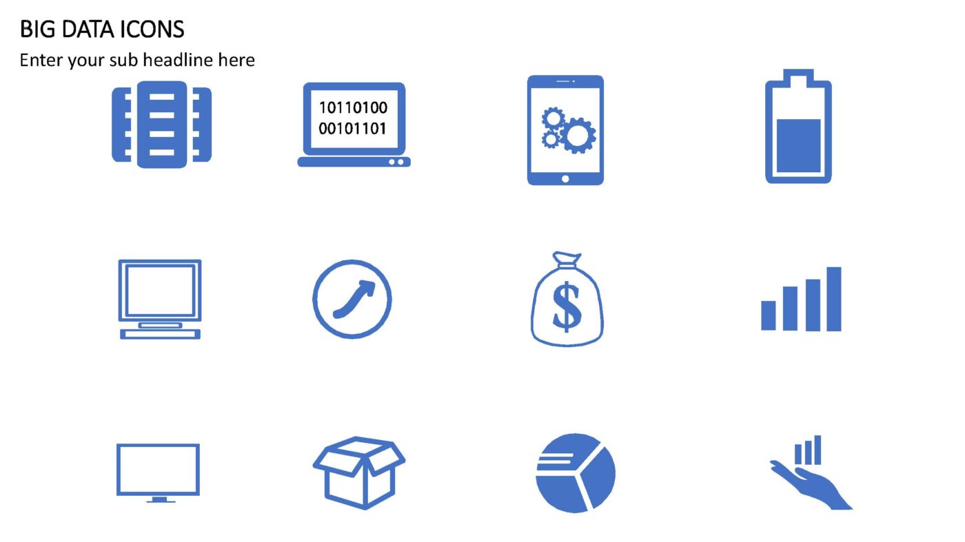 Big Data Icons - Vorlage für Powerpoint – Bild 6