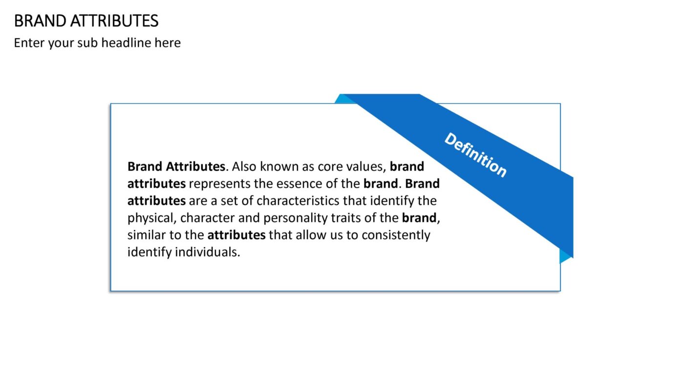 Brand Attributes Vorlage für Powerpoint – Bild 3