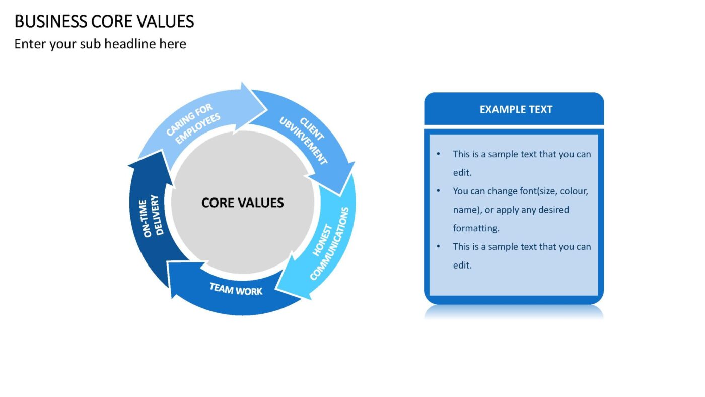 Business Core Values Vorlage für Powerpoint – Bild 14