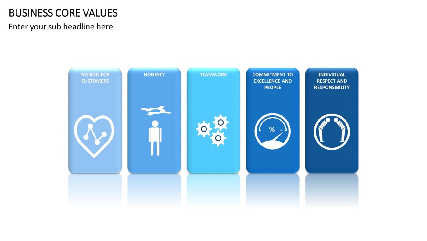 Business Core Values Vorlage für Powerpoint – Bild 16