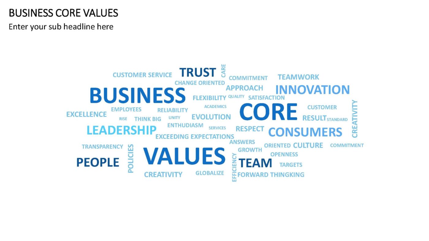 Business Core Values Vorlage für Powerpoint – Bild 5