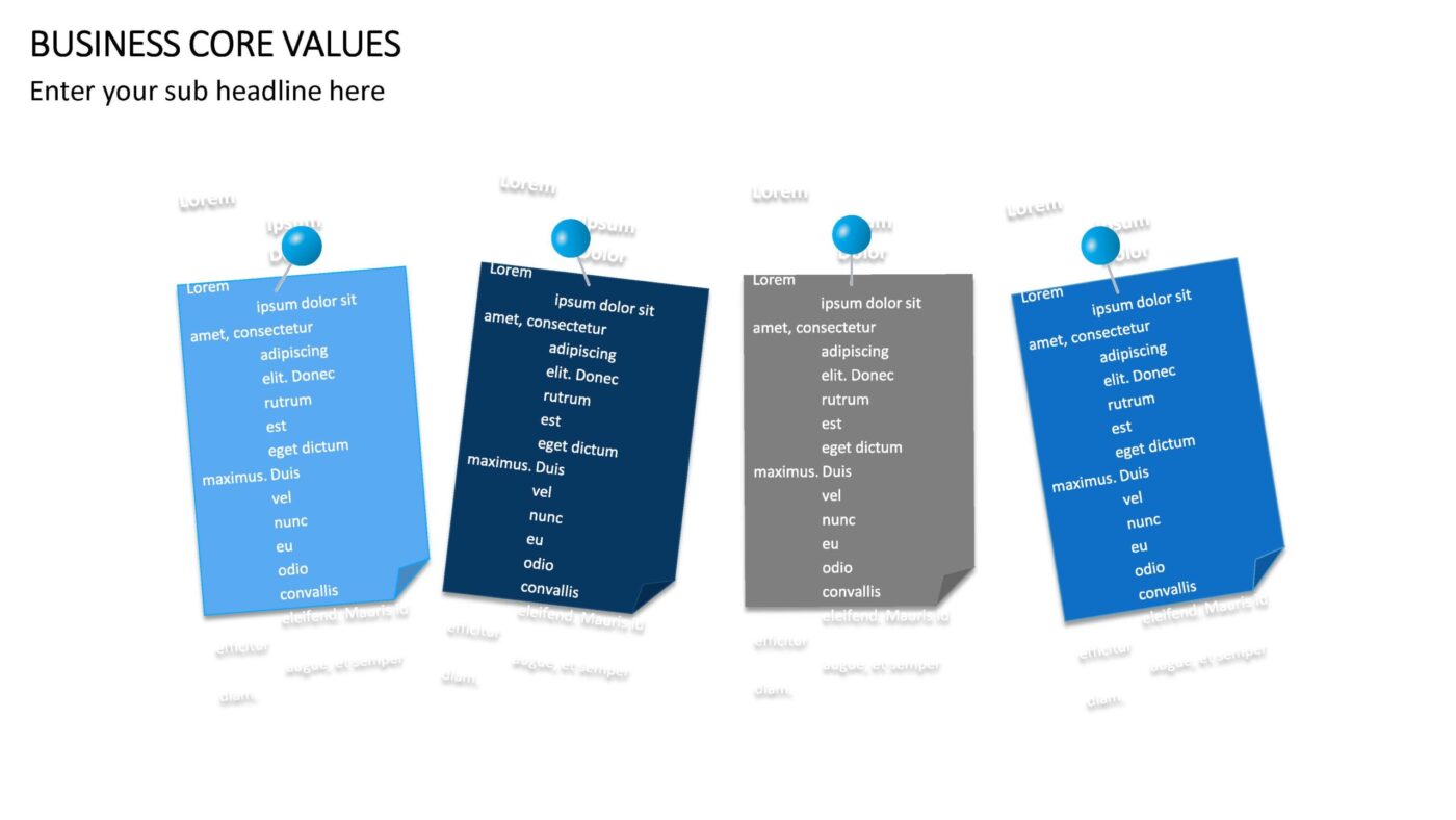 Business Core Values Vorlage für Powerpoint – Bild 6